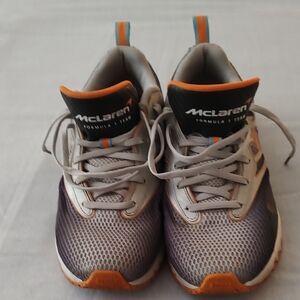K-Swiss McLaren Gray and Orange Sneakers